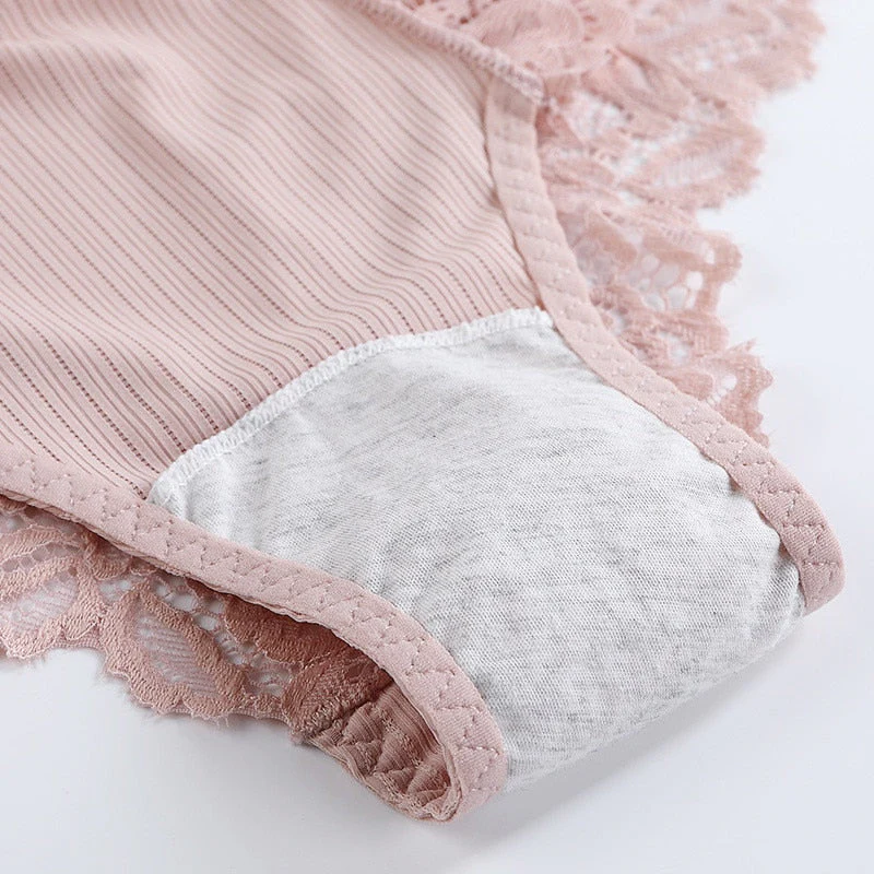 3 Pcs Cotton Panties Sexy Panty Briefs Lace Panties Women Underwear Lingerie Panties for Female Ladies Floral Pantys Underpants - Image 32