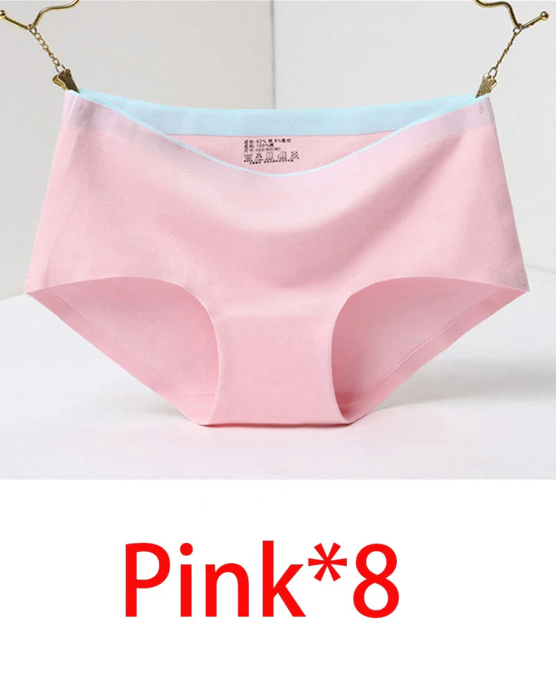 8Pcs Briefs for Women fashion sexy woman panties Solid seamless underpants cpanties for women cotton underwear girl knickers - Image 10