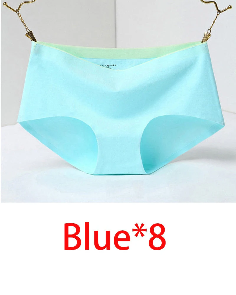 8Pcs Briefs for Women fashion sexy woman panties Solid seamless underpants cpanties for women cotton underwear girl knickers - Image 13