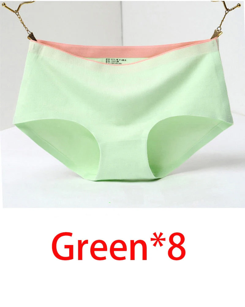 8Pcs Briefs for Women fashion sexy woman panties Solid seamless underpants cpanties for women cotton underwear girl knickers - Image 8