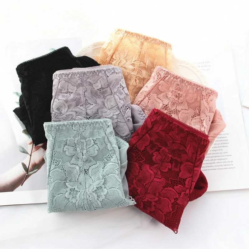 New Women's Underwear Sexy Lace breifs Seamless Underpants High Waist Panties Female Underwear Ladies Underwear Women's Panties - Image 4